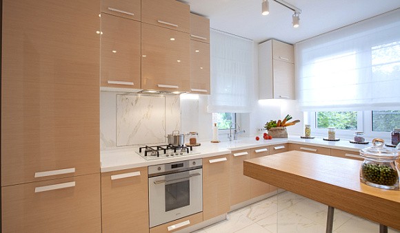 Бежевая кухня в Нальчике
