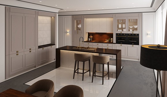 Светлая кухня в Арзамасе