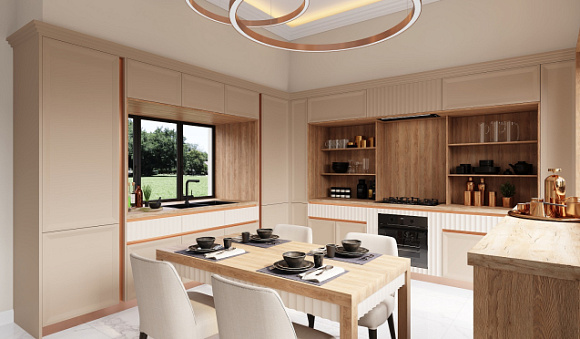 Кухня в светлых тонах