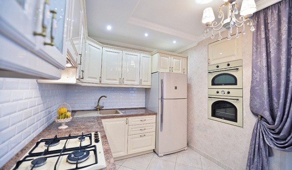 Бежевая кухня в Нальчике