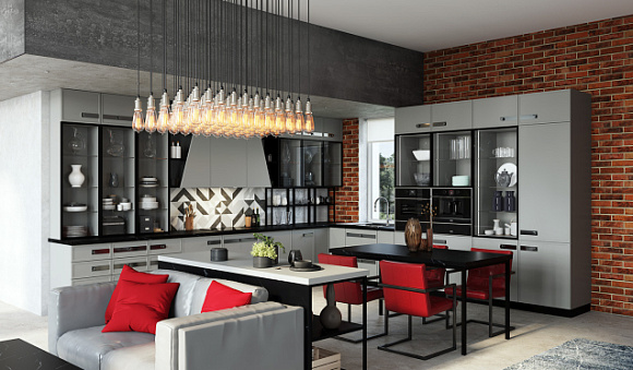 Серая кухня в Самаре