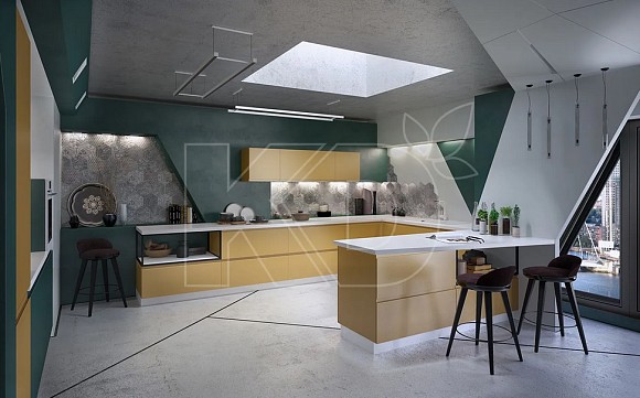 Спроектировать угловую кухню