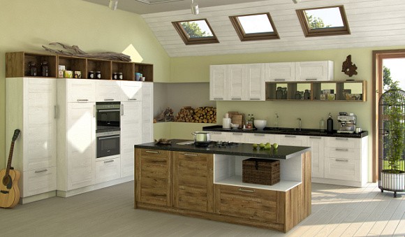 Бежевая кухня в Нальчике