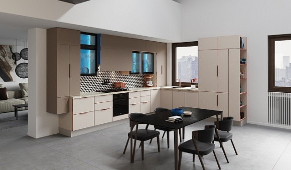 Светлая кухня в Арзамасе